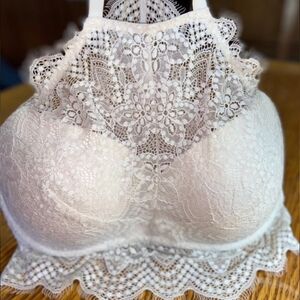 Victoria's Secret PINK Lace Push Up Bralette Top S (D-DD)